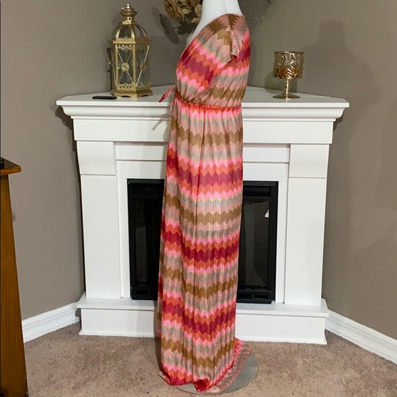 Elif for Jordan Taylor Chevron Maxi Dress Swim Cover Up - Picture 3 of 10
